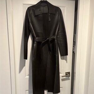 AllSaints 100% Leather Trench Coat